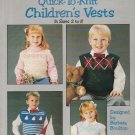 MORE QUICK TO KNIT CHILDREN'S VESTS ** knitting booklet