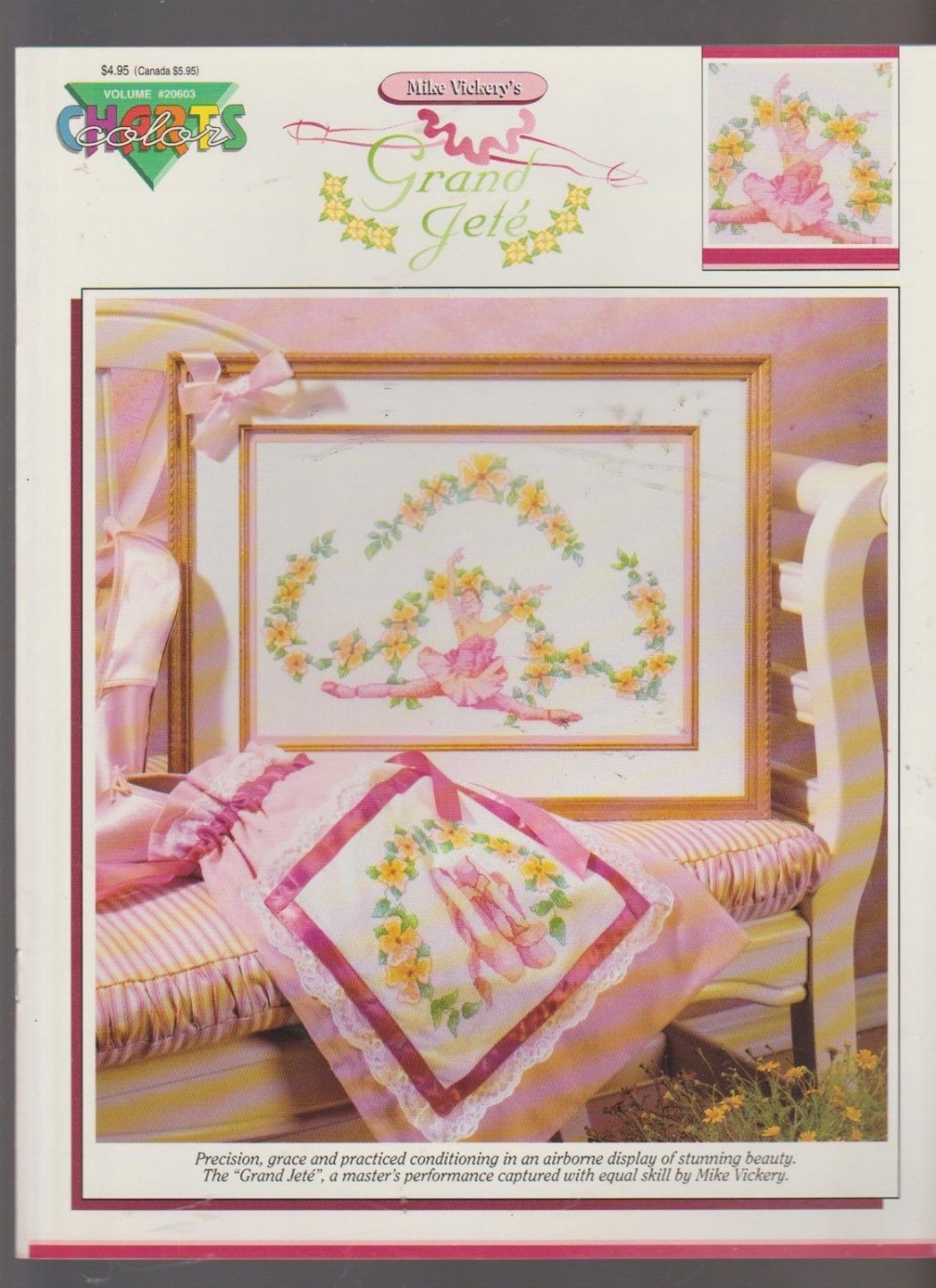 GRAND JETE ** cross stitch