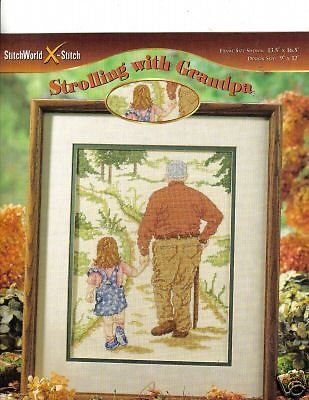 STROLLING WITH GRANDPA * CROSS STITCH