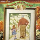 STROLLING WITH GRANDPA * CROSS STITCH