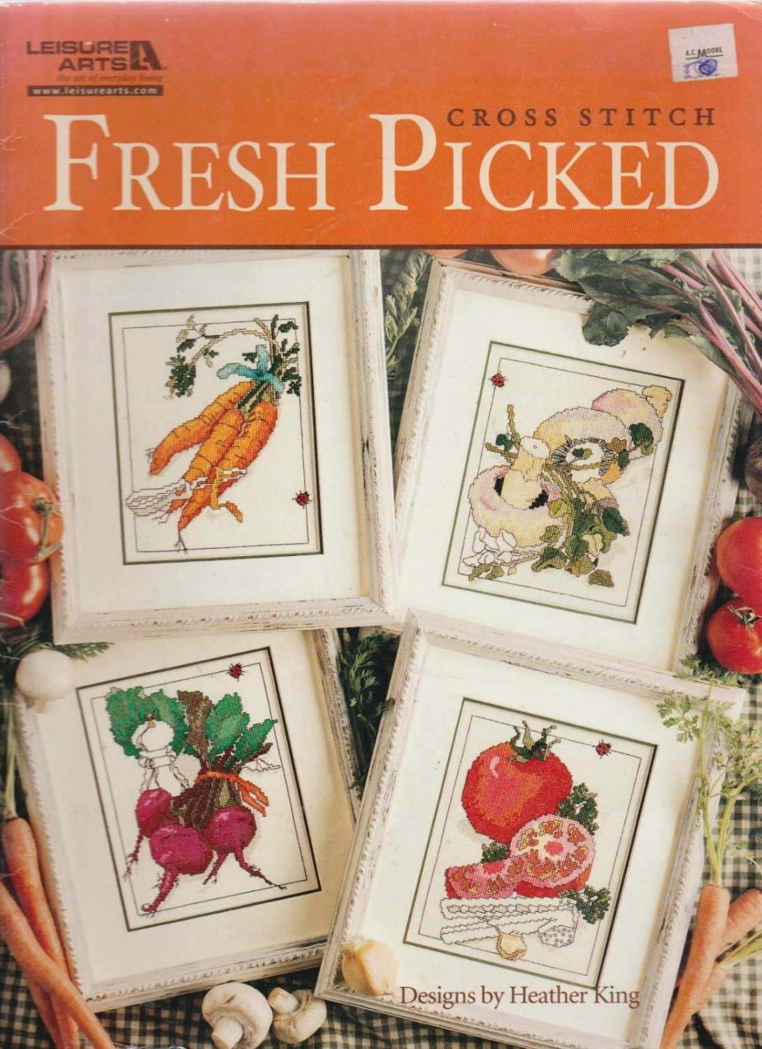 FRESH PICKED ( vegetables) ** cross stitch