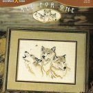 ALL FOR ONE (3 WOLF HEADS) IN CROSS STITCH ALL FOR ONE (3 WOLF HEADS) IN CROSS STITCH