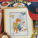 BOY'S TIME OUT ** cross stitch