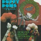 puffy poms ** designer holiday decorations ** pattern leaflet