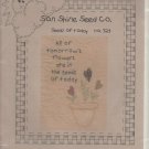 SEEDS OF TODAY # 524 ^^ EMBROIDERY