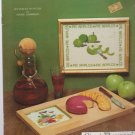 WINE & CHEESE PLUS (apple) ** cross stitch