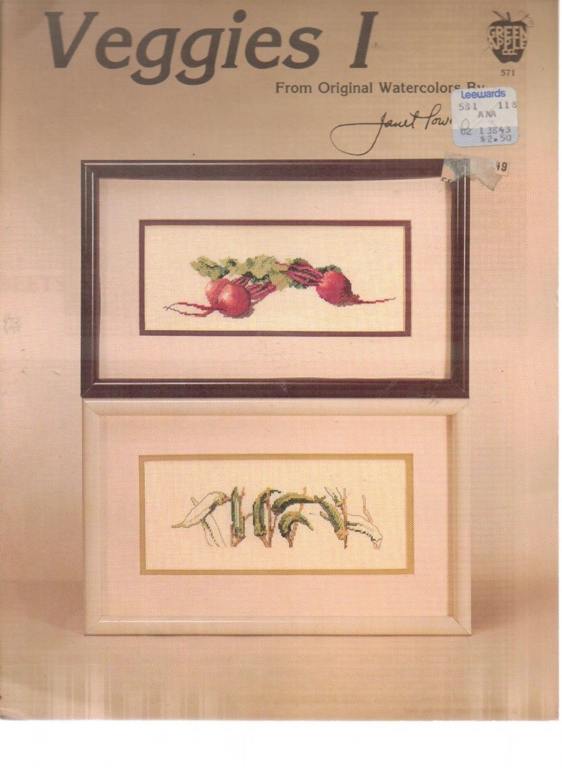 VEGGIES I * vegetables (BEETS, OKRA) ** cross stitch booklet