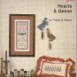 HEARTS & GEESE ** to cross stitch