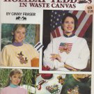 HOLIDAY TEDDIES * waste canvas ** cross stitch
