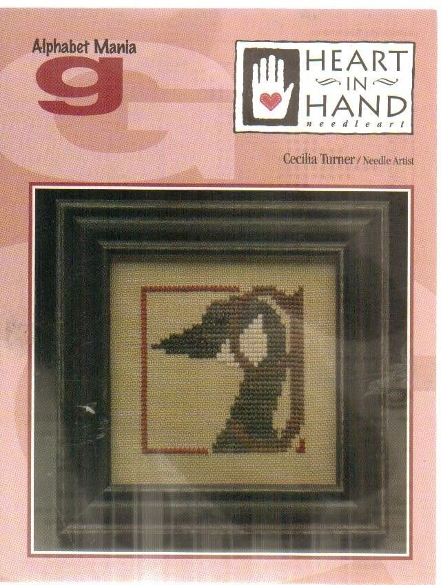 alphabet mania "G" ** cross stitch pattern
