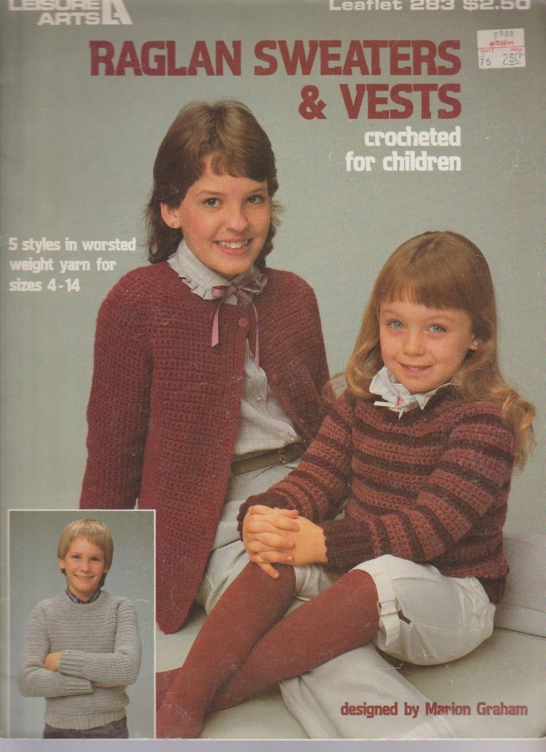 RAGLAN SWEATERS & VESTS ** crocheted for children