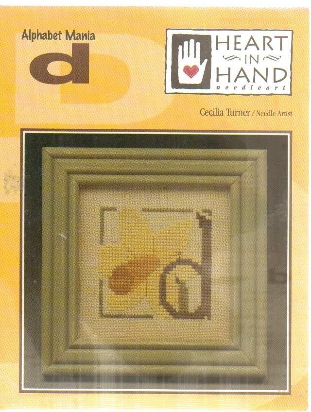 alphabet mania "D" ** cross stitch pattern