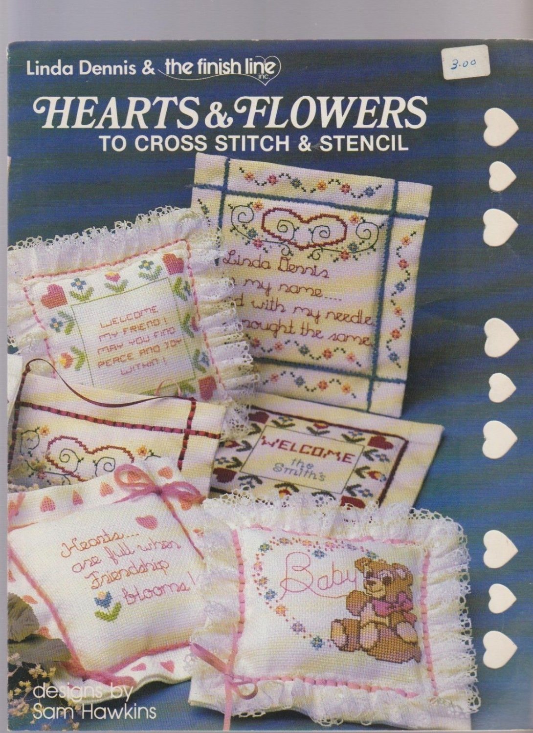 hearts & flowers ** cross stitch & stencil booklet