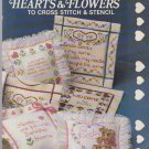 hearts & flowers ** cross stitch & stencil booklet