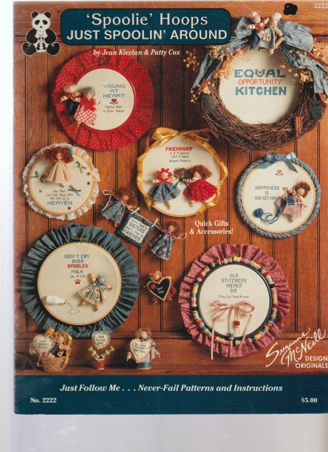 JUST SPOOLIN' AROUND ^^^ SPOOLIE HOOPS & CROSS STITCH