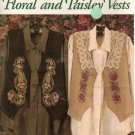 FLORAL AND PAISLEY VESTS ** cross stitch booklet