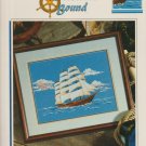 homeward bound (tall ship, sail boat) ** cross stitch leaflet
