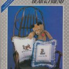 BEAR & FRIEND ** cross stitch