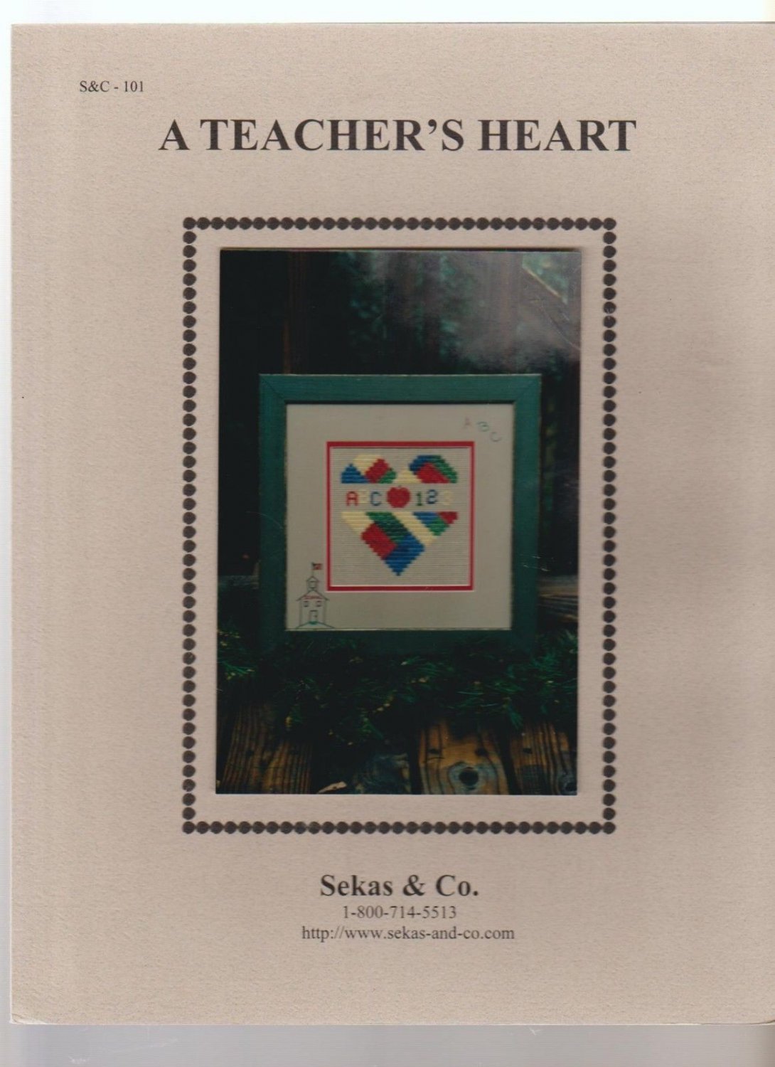A TEACHER'S HEART ** cross stitch
