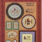 BEARS 'N FRIENDS IN  CROSS STITCH