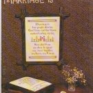 MARRIAGE IS ** cross stitch booklet