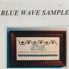 BLUE WAVE SAMPLER to cross stitch