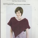 SEAMLESS DIAMOND PONCHO ** knit booklet (one piece modular knitting