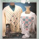 argyle & checkered heart (duplicate stitch cross stitch