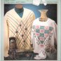 argyle & checkered heart (duplicate stitch cross stitch