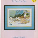 girl with geese ** cross stitch