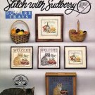 SUDBERRY SQUARE TRAYS IN  CROSS STITCH