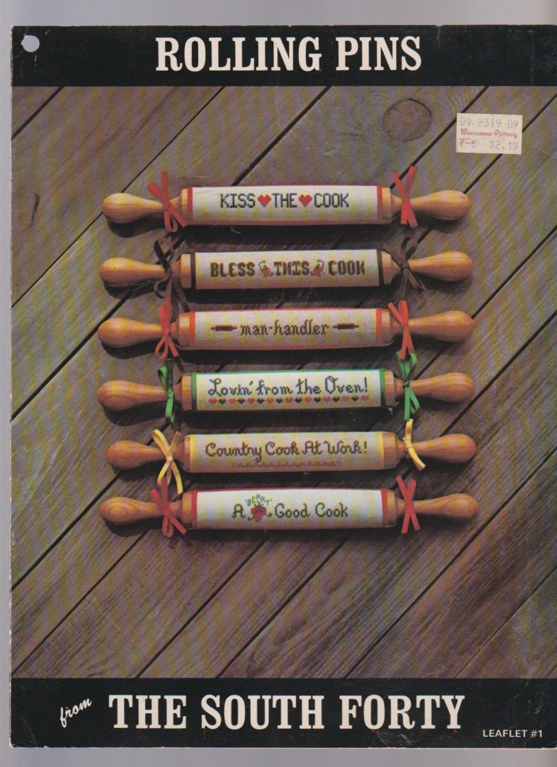 ROLLING PINS ** CROSS STITCH LEAFLET