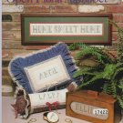 OPEN FLORAL ALPHABET ** cross stitch leaflet