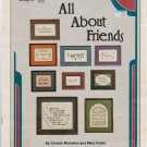 ALL ABOUT FRIENDS ** cross stitch booklet