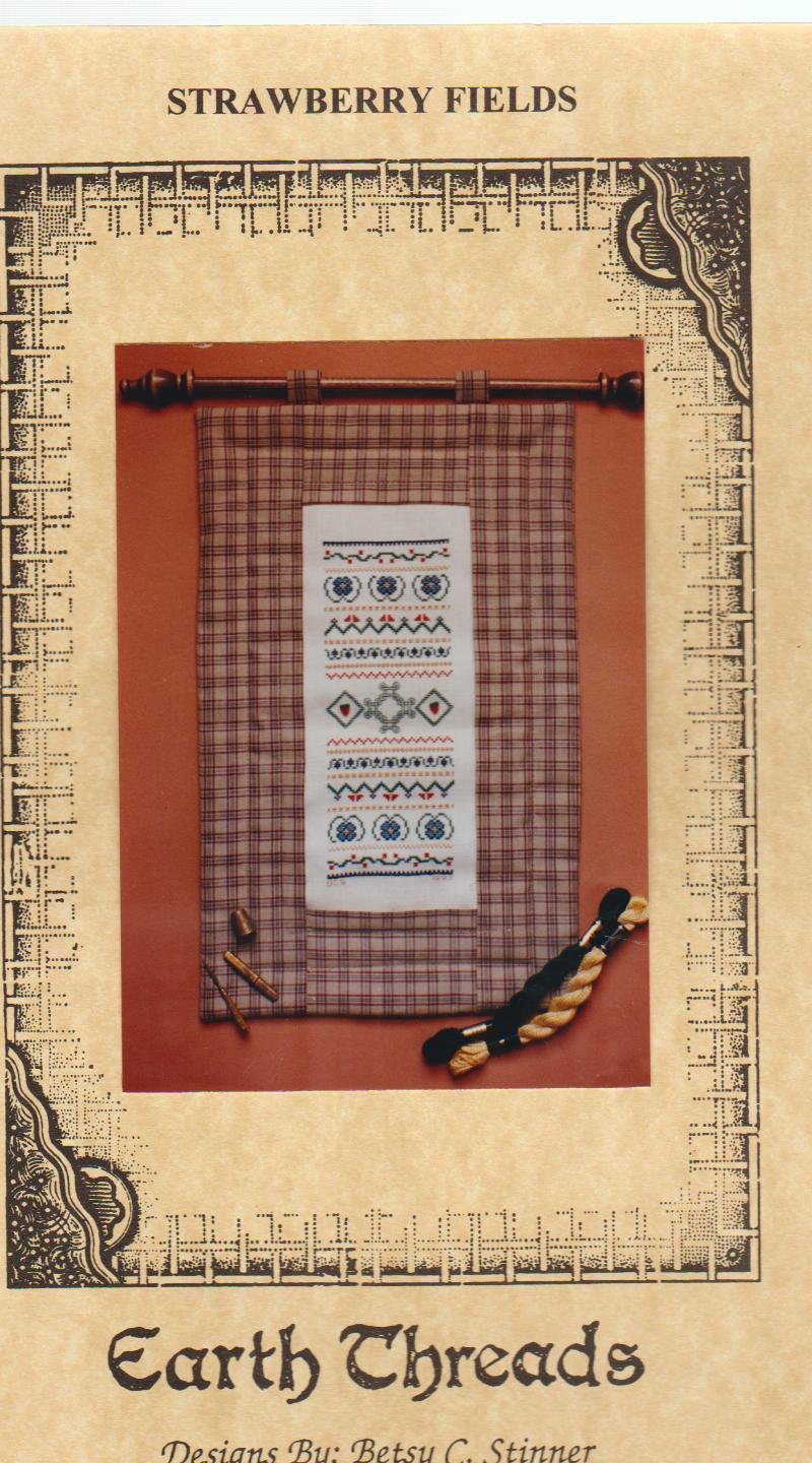 STRAWBERRY FIELDS SAMPLER ** cross stitch