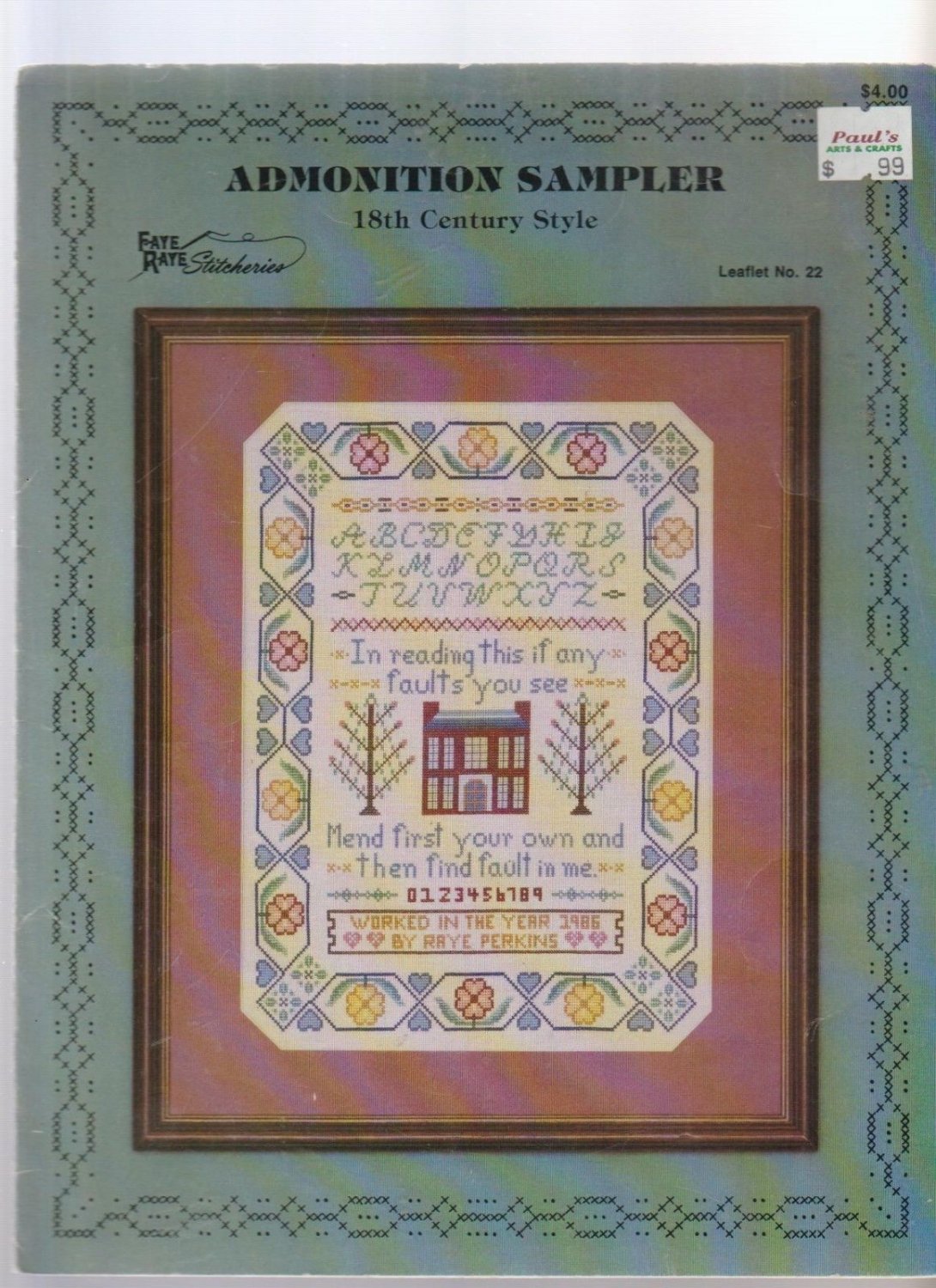 ADMONITION SAMPLER ** cross stitch booklet