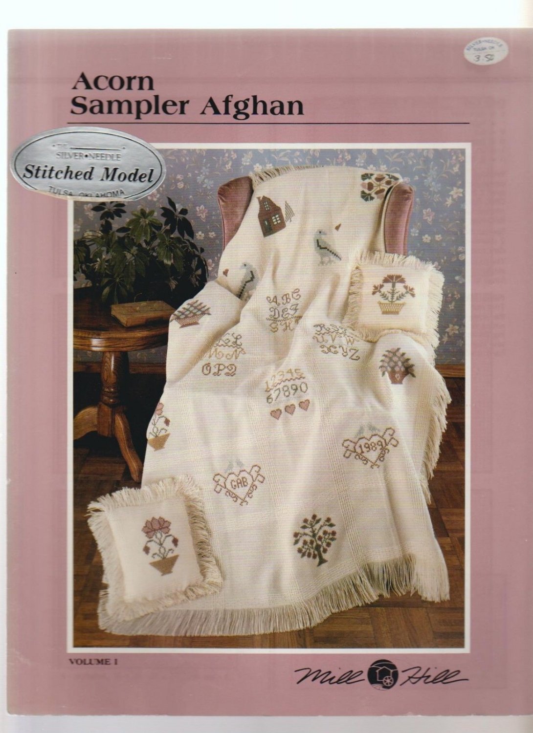 ACORN SAMPLER AFGHAN ** cross stitch