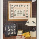 redware stencil sampler ** cross stitch booklet