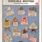honorable mentions ** cross stitch leaflet