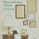 occasions that count ** cross stitch (samplers)