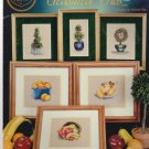 TREASURED TRIOS (fruit, topiary) ** cross stitch