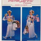 BORN TO SHOP ** cross stitch