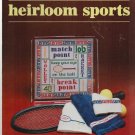 HEIRLOOM SPORTS ** cross stitch