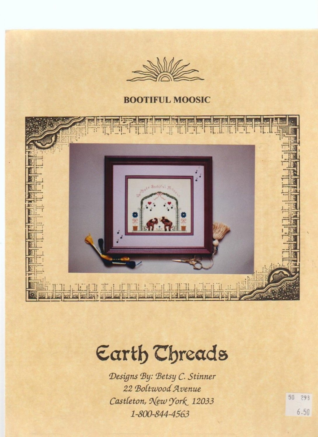 BOOTIFUL MOOSIC ** cross stitch