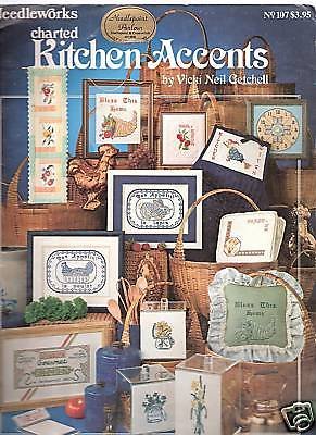 CHARTED KITCHEN ACCENTS ** CROSS STITCH
