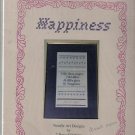 HAPPINESS SAMPLER  IN CROSS STITCH