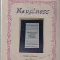 HAPPINESS SAMPLER  IN CROSS STITCH
