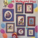CLOWNS AT WORK AND PLAY ** cross stitch booklet CLOWNS AT WORK AND PLAY ** cross stitch booklet
