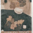 TUMBLING TEDDIES ** decorated shirt. no sew applique process