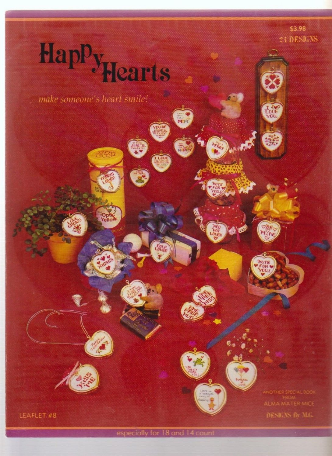 HAPPY HEARTS ** cross stitch